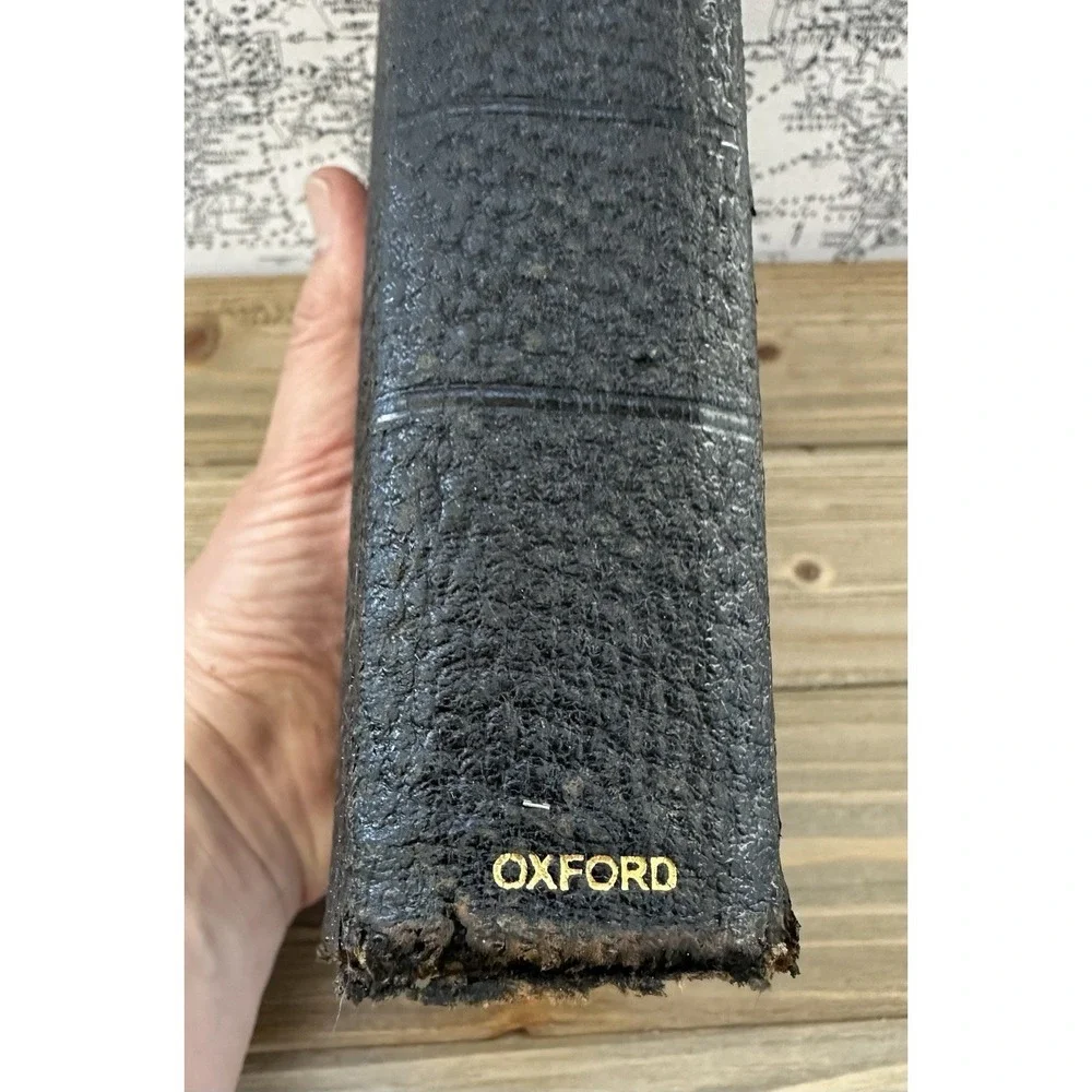 Bible KJV Oxford Press Leather Rare 1930s